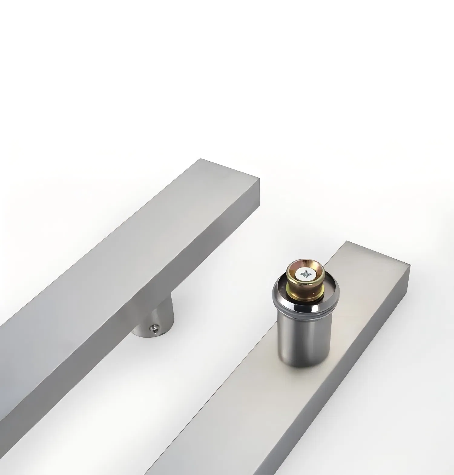 H-Shaped Round Tube Glass Door Stainless Steel Handle for Office Use