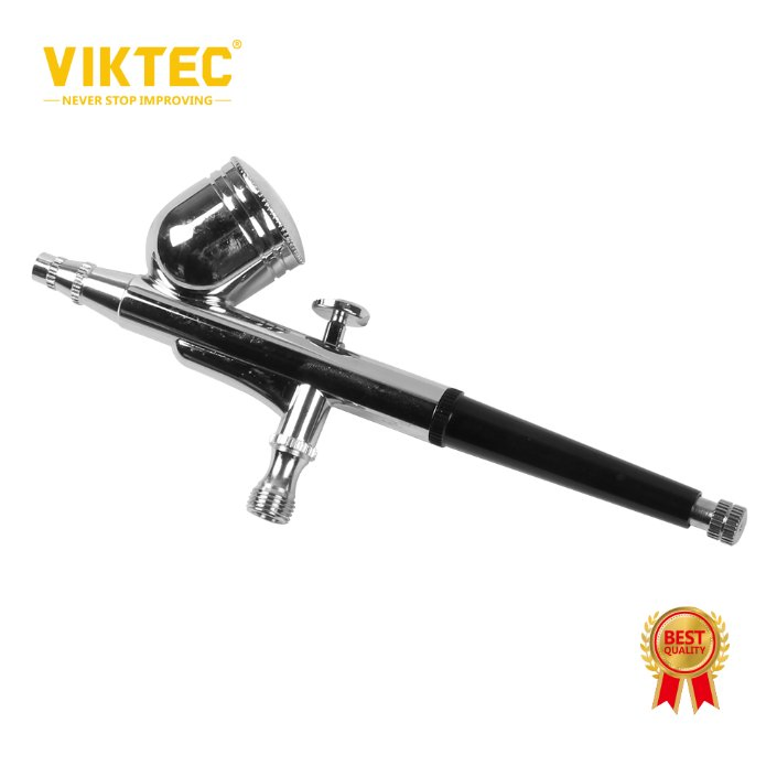 Viktec 7PC 7cc Spray Gun Kit Trigger Spray Gun Dual-Action Airbrush for Art, Craft, Model Paint, Cake Decorating, Tattoos