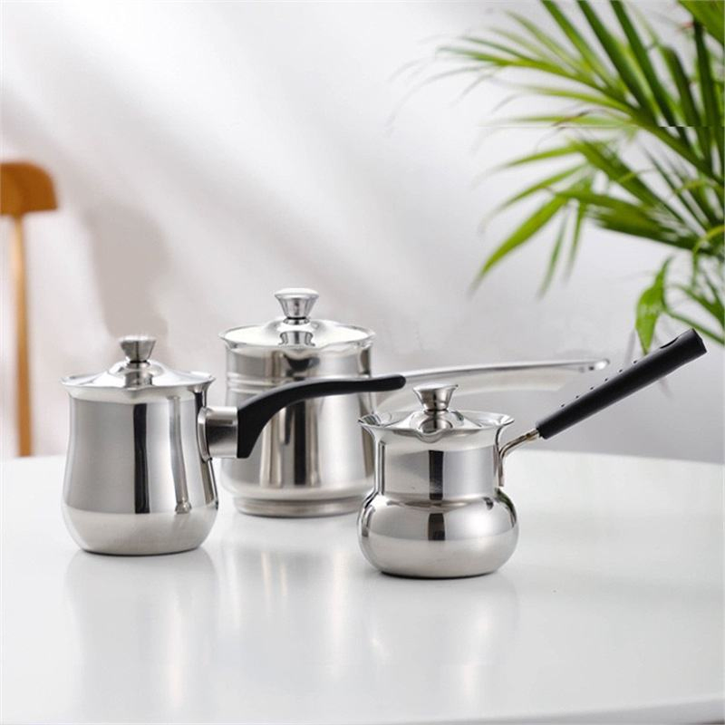 Premium Stainless Steel Coffee Pot with Insulated Design for Hot Brews