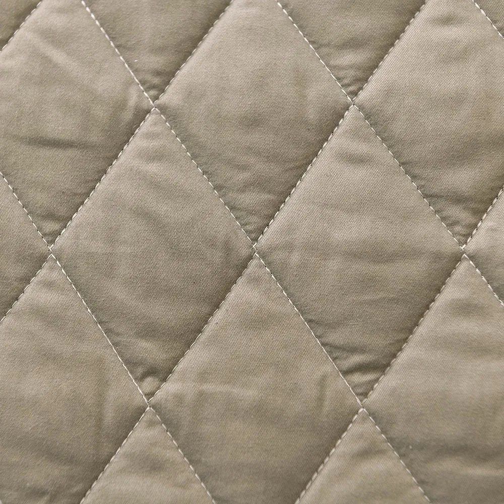 100% Cotton Quilted Bedspread Bed Linen Single Bed with Pillowcases