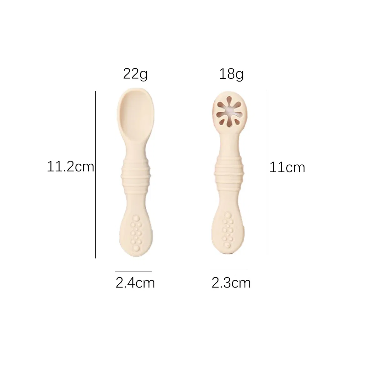 Babies Mini Soup Silicone Spoon Baby Feeding Spoon