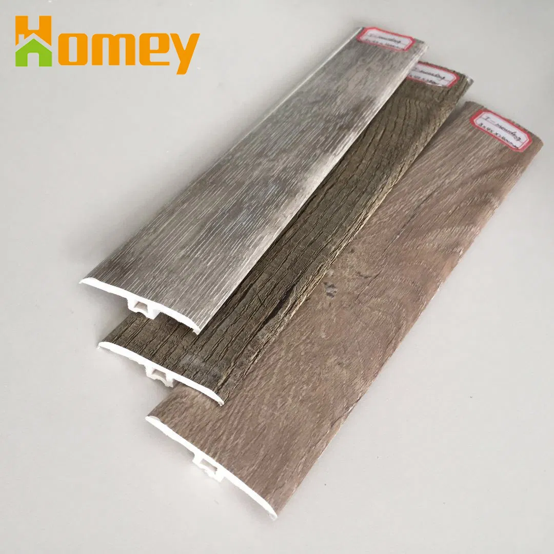 Polystyrene PVC Vinyl Floor Waterproof Skirting Board Accessories T-Moulding