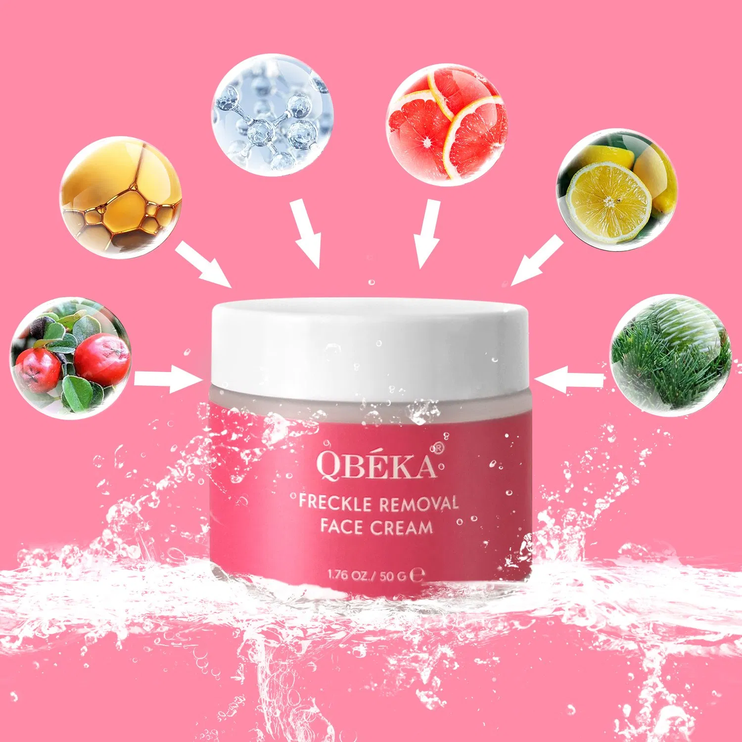 Qbeka Professional Anti-Freckle Brightening Cream for Men & Women - Daily Spot Treatment