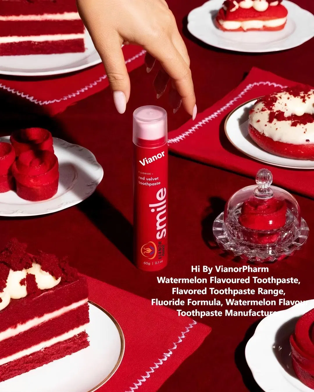 Vianor Hismile Whitening Fluoride Watermelon Flavour Tooth Paste