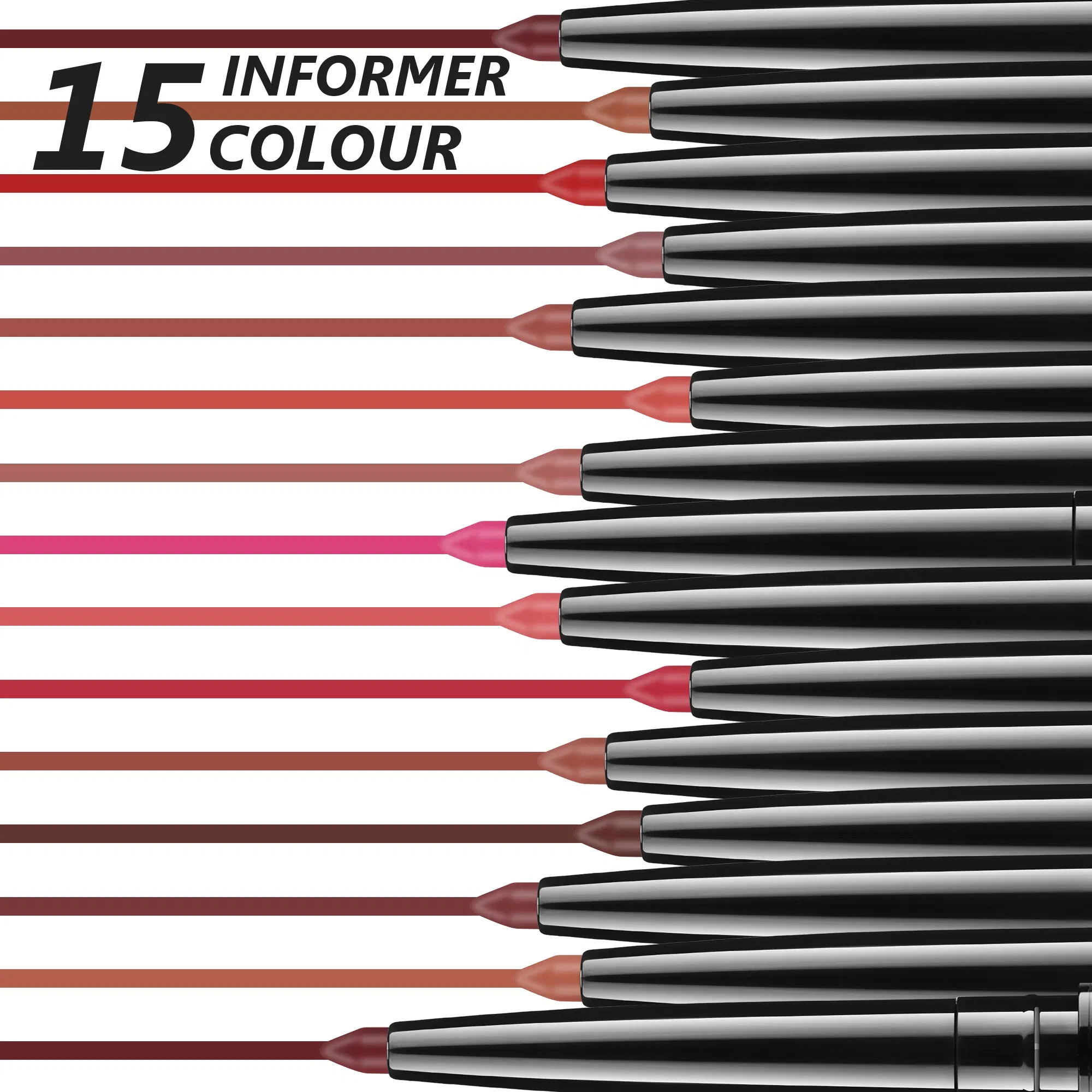 Twist up Cosmetic Private Label Eyeliner Pencil Vegan Waterproof Roll up Eye Liner Brown Eyeliner