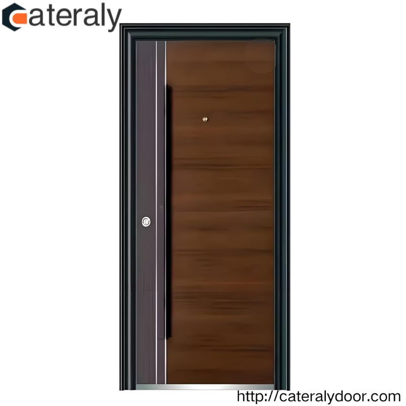 Easy Install Steel Frame Door with Custom Hinges and Hardware