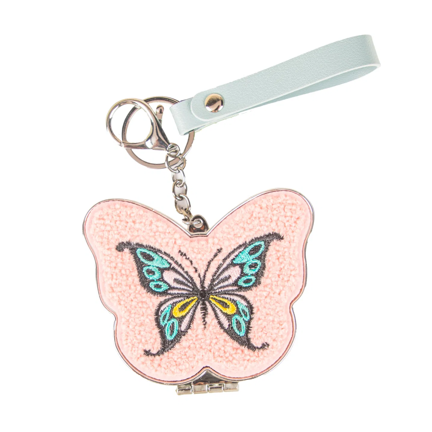 New Portable Keychain Butterfly-Shaped Folding Mirror