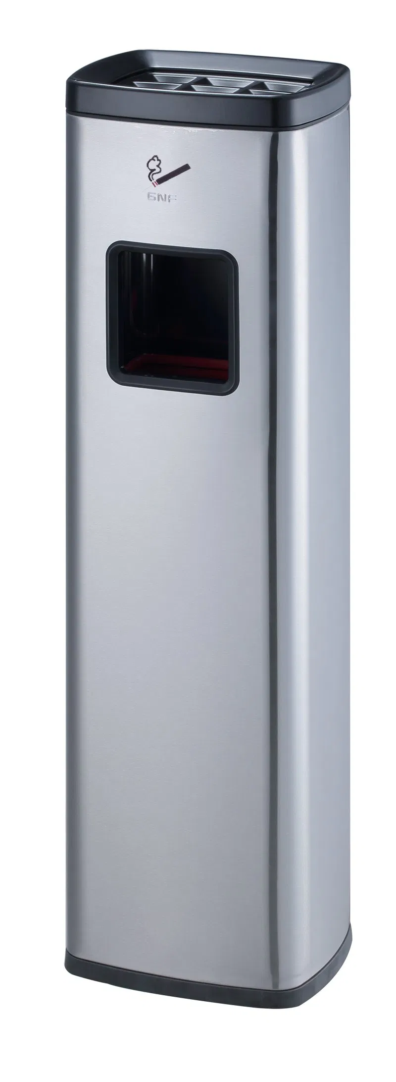 Outdoor Public Metal Smoke Ash Receptacle Stainless Steel Ashtray