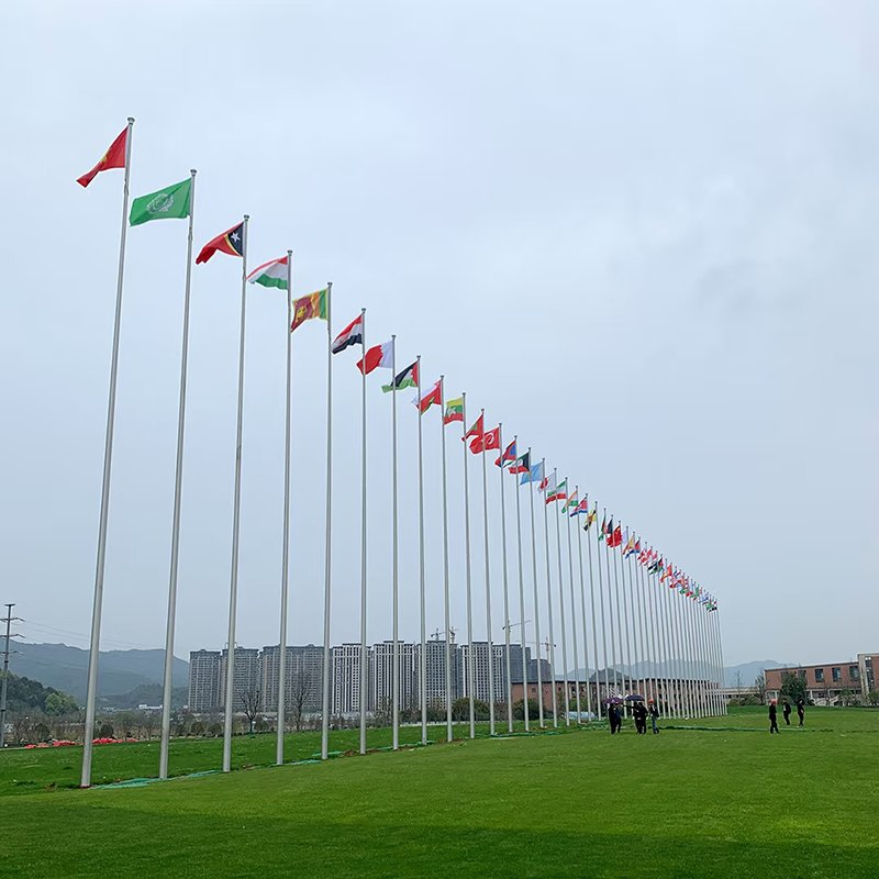 6 - 100m Customized Flag Pole Stainless Steel Flag Pole & Aluminium Flag Pole Flagpole for Sale