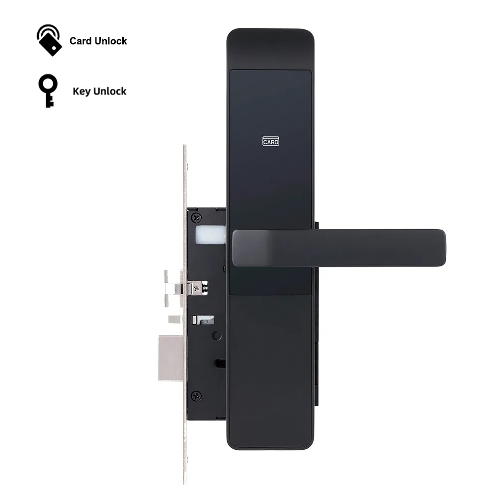 Aluminum Alloy Electronic Smart RFID Card Hotel Sliding Door Lock with RFID Hotel Lock System
