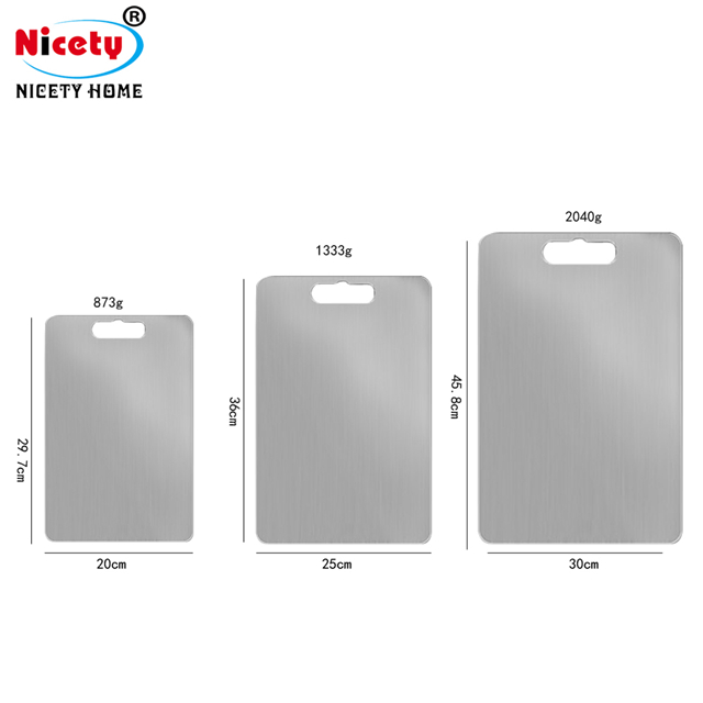 Multifunctional Thick Non-Slip Chopping Stainless Steel 304 Household Kneading Cutting Board