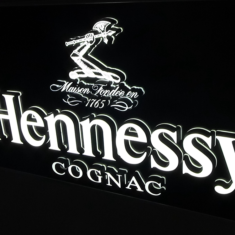 Acrylic Lighting Letters Signboard LED Back Side Mini Signage