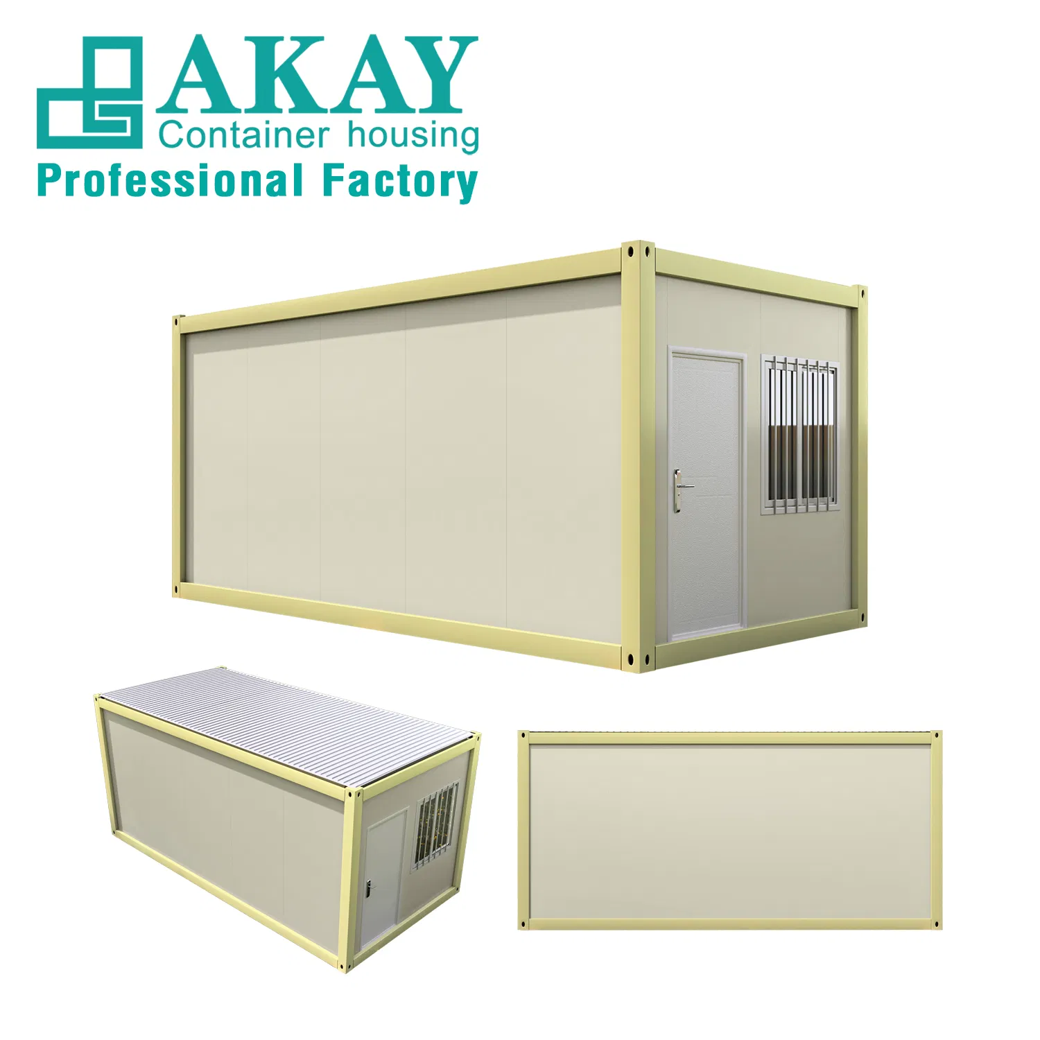 Akay Movable Portable Luxury Prefabricated Modular Prefab House Detachable Container House Prefabricated-Building