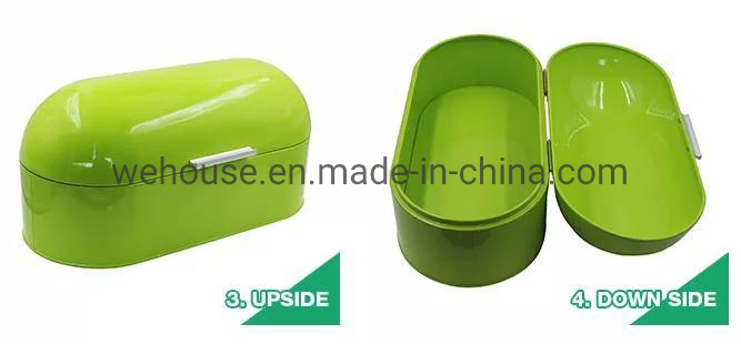 Arch Bread Bin Shiny Green