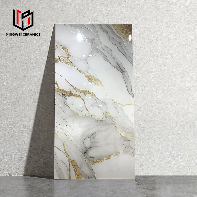 60 * 120cm Gold Sand Silver Film and Television Wall Ceramic