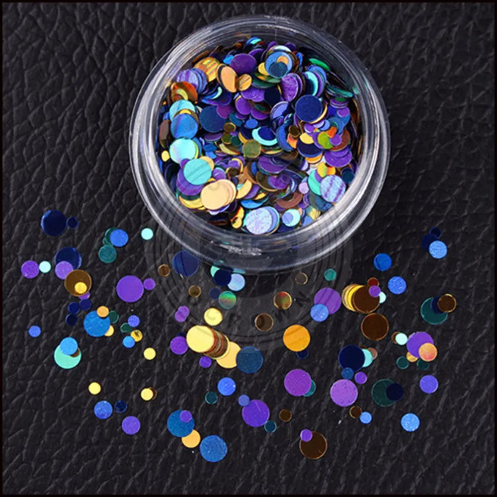 Black Diamond Glitter Powder, 3D Nail Art Decorations Flakes