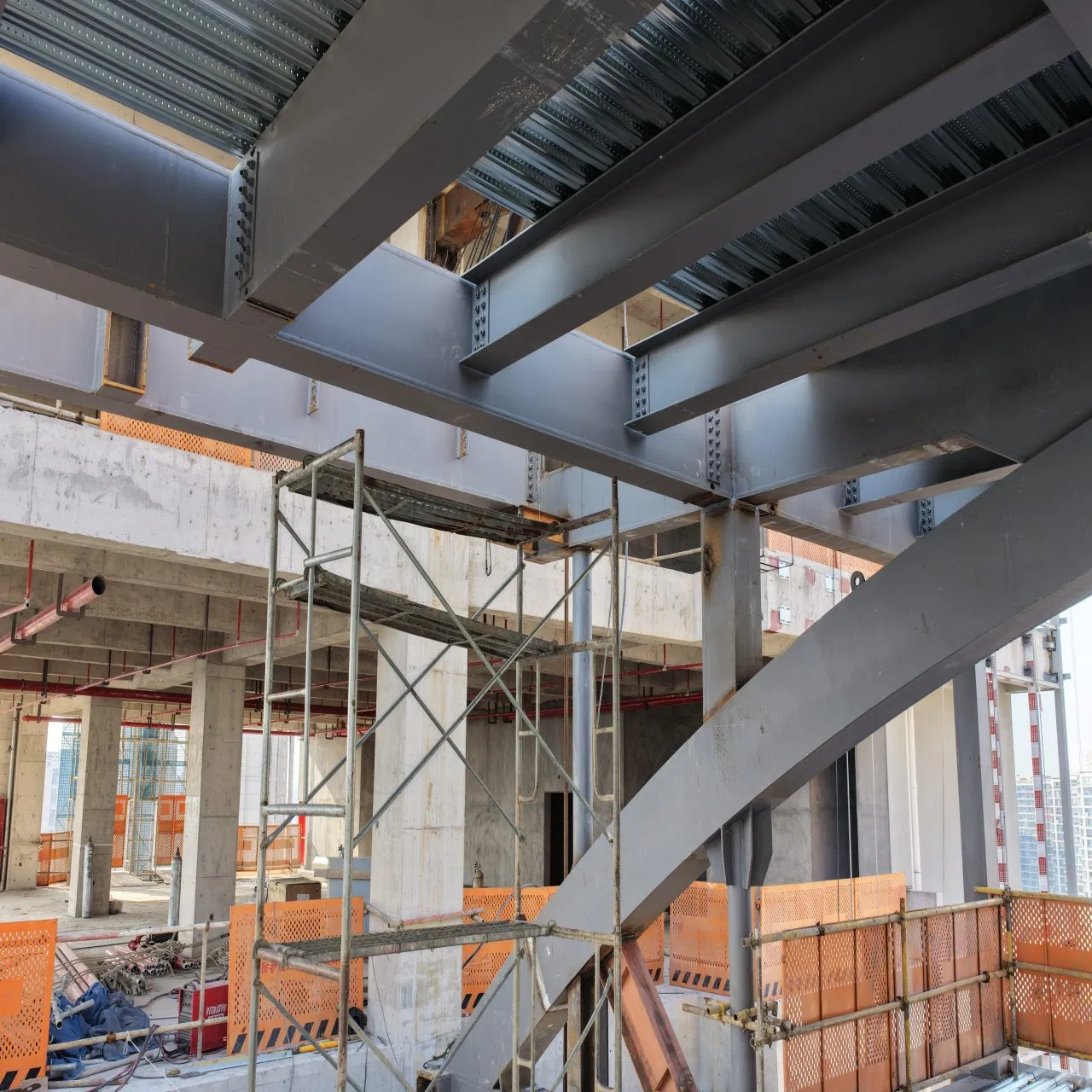 Perfab China Wholesale Customized ISO CE Steel Structure Building Material of Large-Span Heavy Steel Link Corridor for 3D Ecological Industrial Park