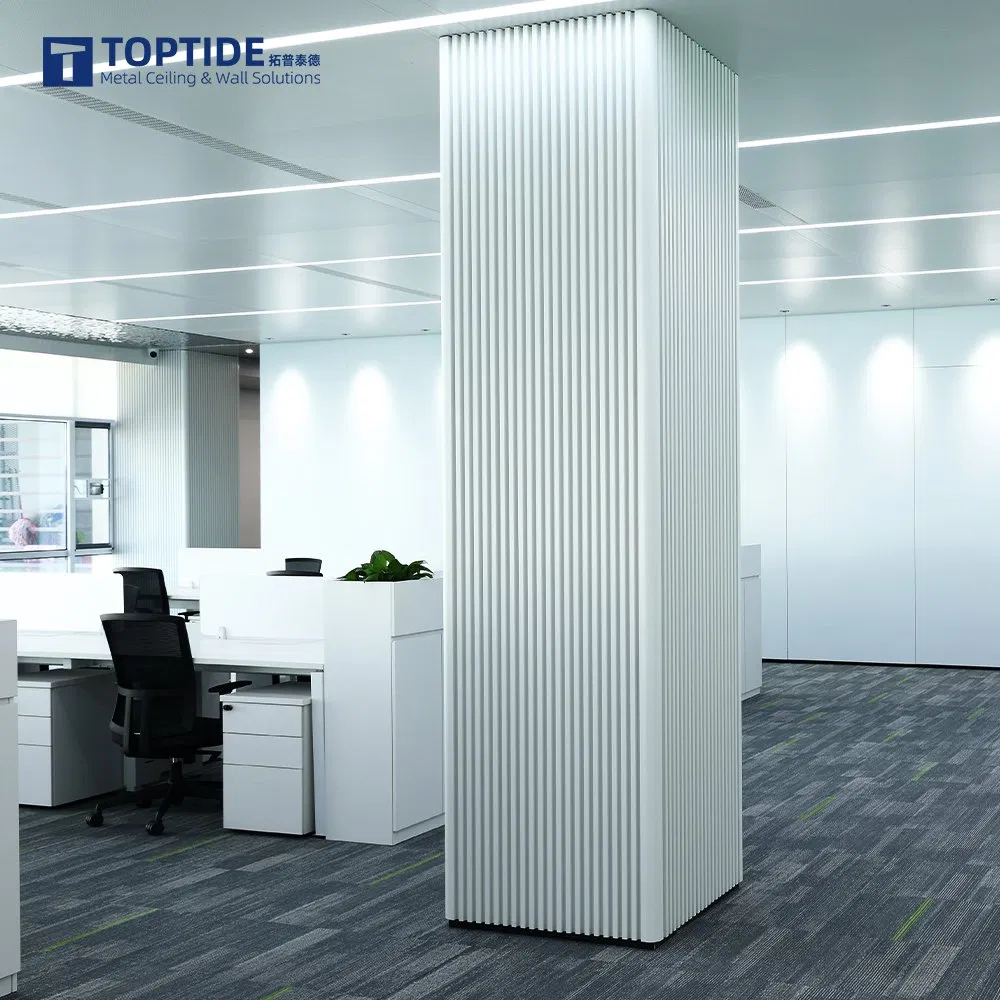 Fireproof Metal Pillar Decorative Materials Aluminium Wall Column Covering Board