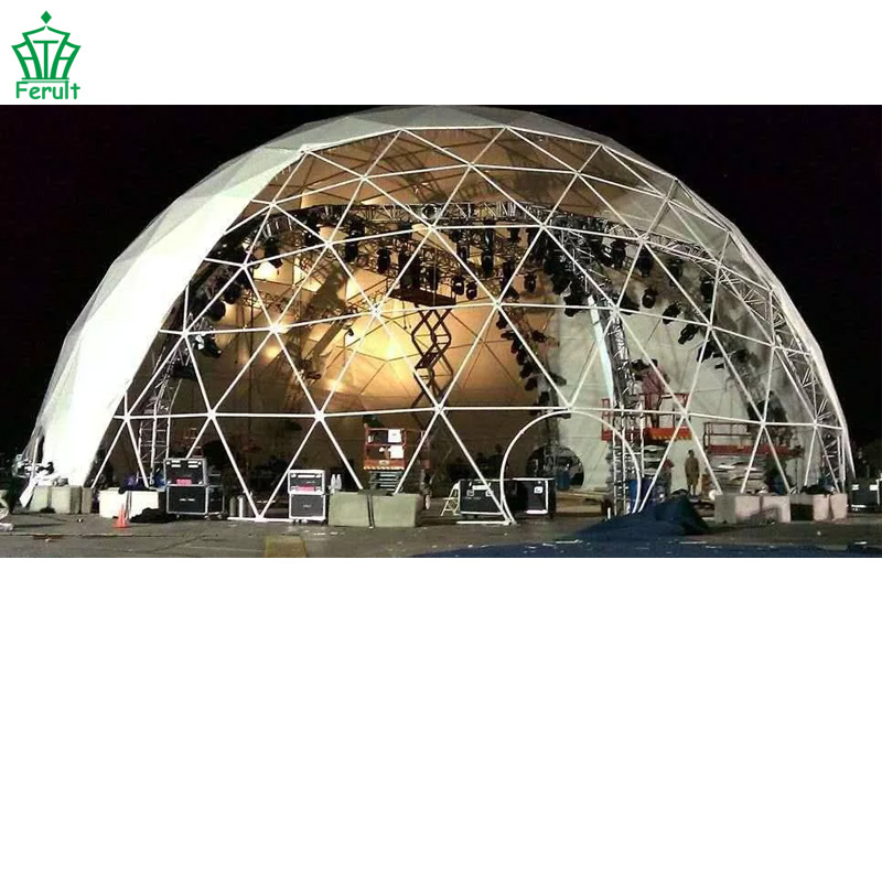 5m Easy-Clean Geodesic Dome Glamping Tent for Low Maintenance