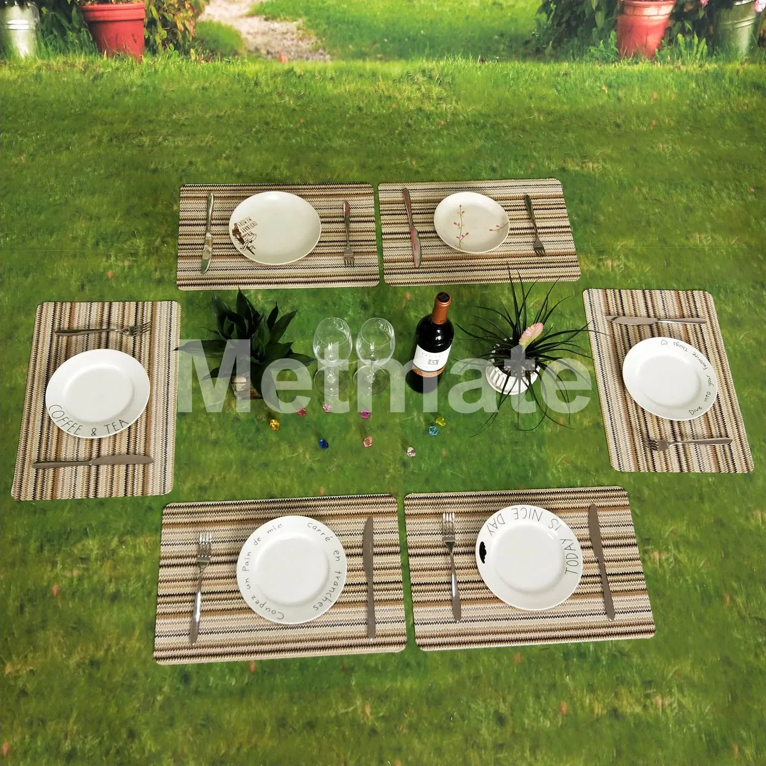 Outdoor Garden Use Cute Vinnly Thanksgiving Placemats for Kids