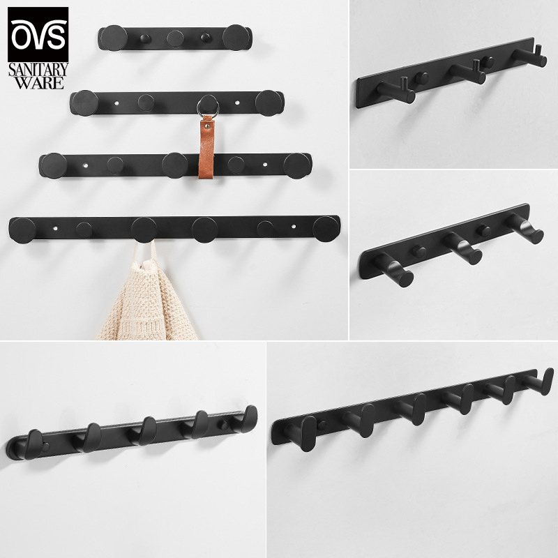 Крючок для полотенец и одежды Black White