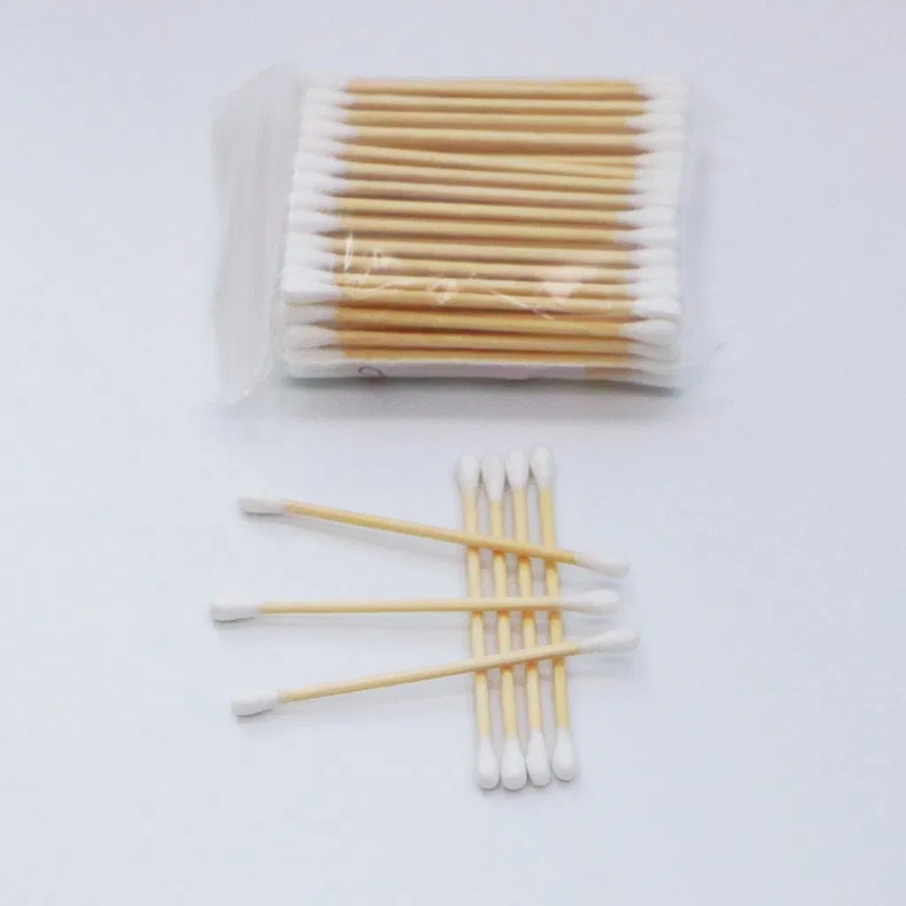 Disposable Wooden Stick Double Head Cotton Buds