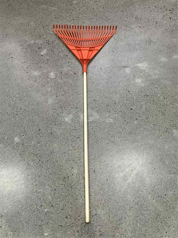 Plastic Rake Garden Rake Agricultural Rake with Long Wood Handle