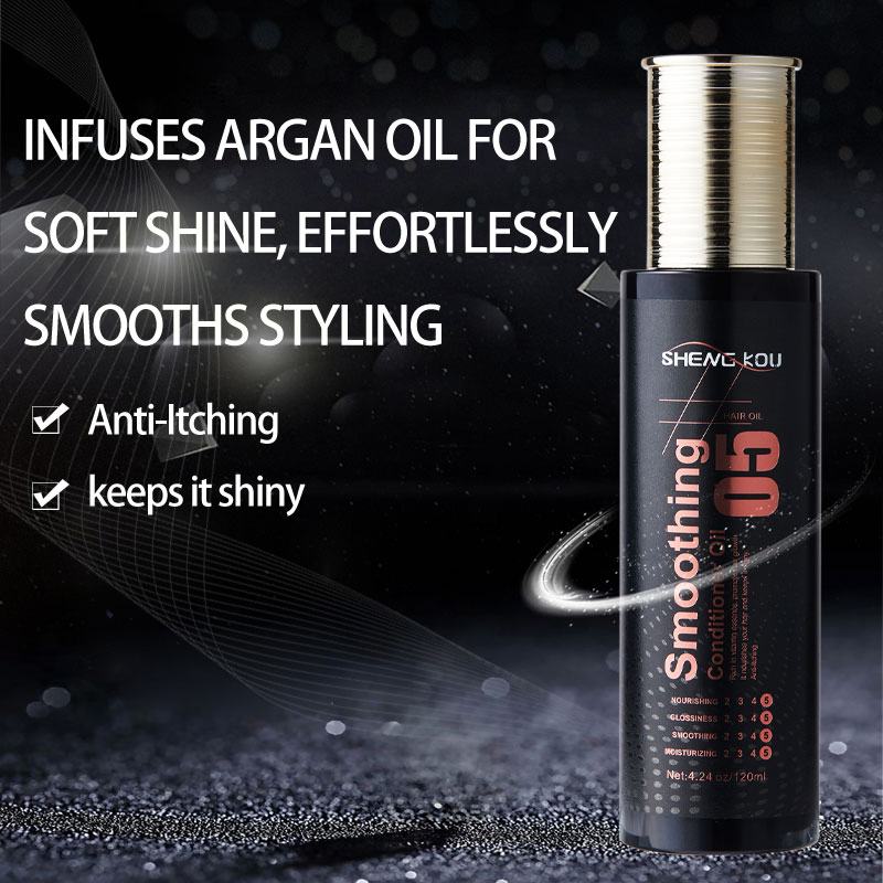 Custom Wholesale 120ml Organic Olive Oil Smooth Hair Controls Frizz Products Vitamin Hair Growth Serum Oil