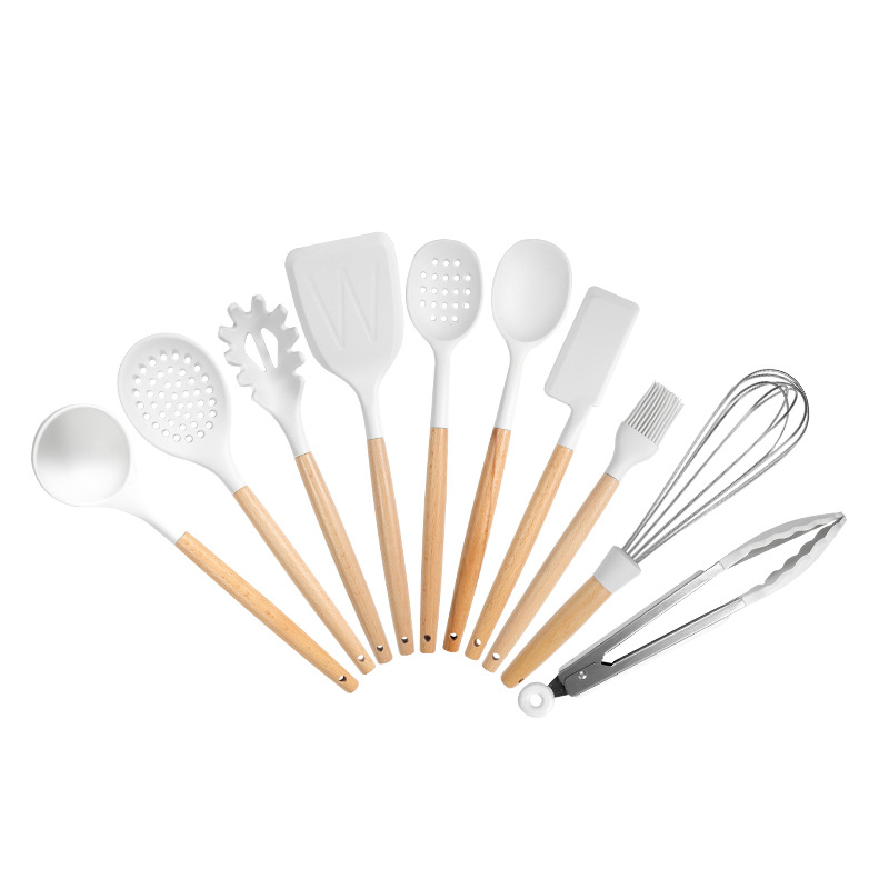 12.5 Inches Silicone Non-Stick Heat Resistant Soup Ladle Colored Kitchen Utensil