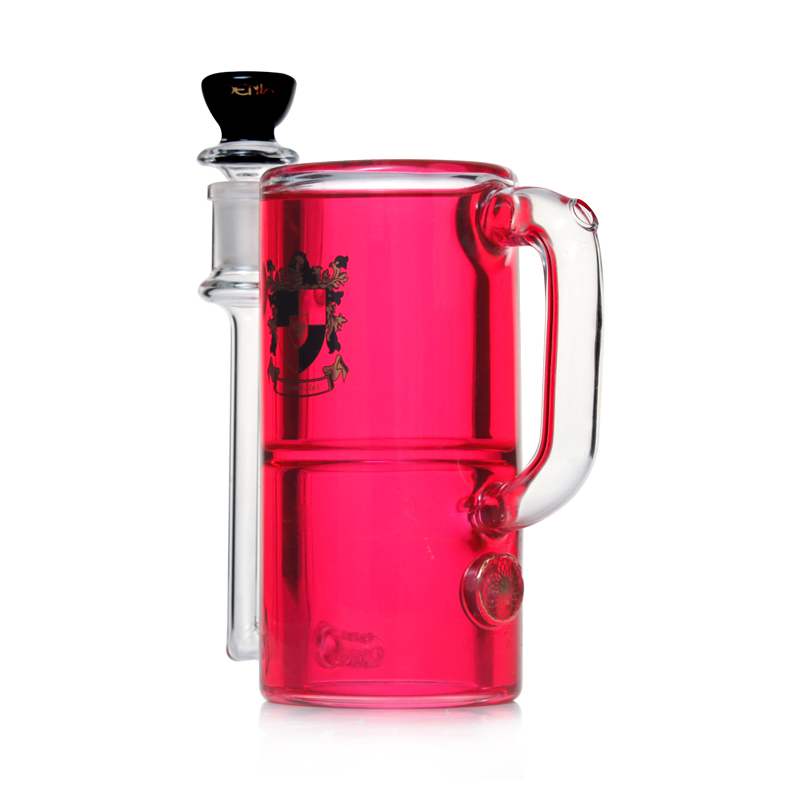 Phoenixstar 6 Inches Wine Glass with Glycerin Freezable Coil Mixed Colors Wholesale Hookah Smoking Pyrex Glass Pipe