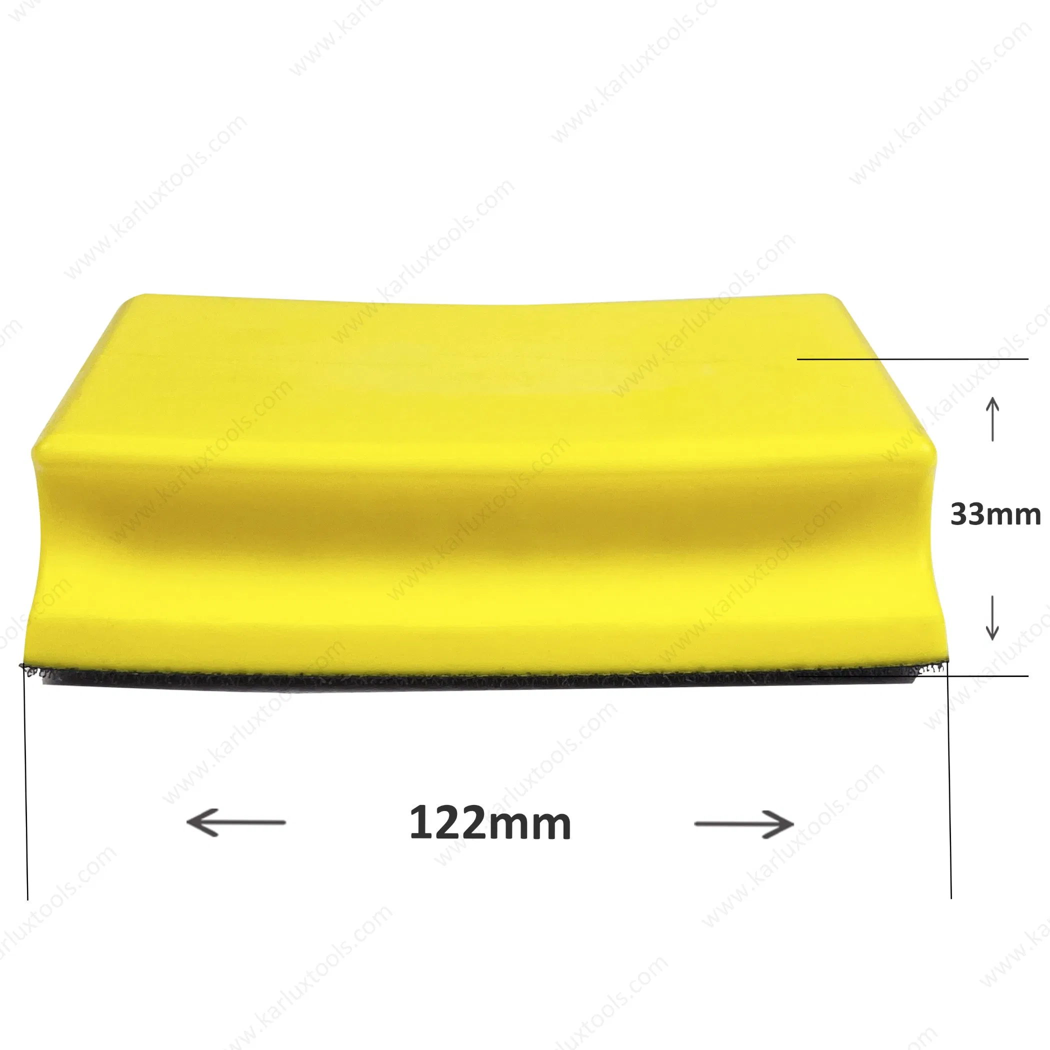 70X120mm Hook Loop Discs Backing Plate Yellow Blocks Pad Mouse Round Tack Foam Hand Sanding Block