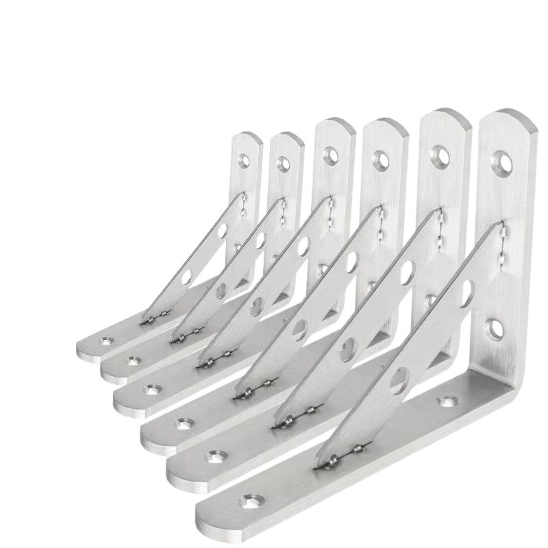 Stainless Steel Wall Mounted Shelf Heavy Duty 90 Degree L Shaped Corner Support Bracket Triangle Bracket