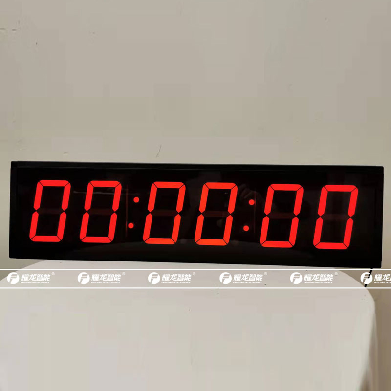Large Size Red Emitting Remote Control LED Digital Clock System Wall Clock