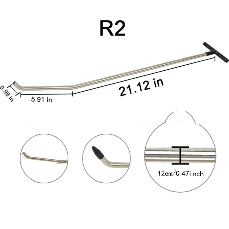 Hot Selling Car Dent Repair Tool Pry Bar Stainless Steel Crowbar