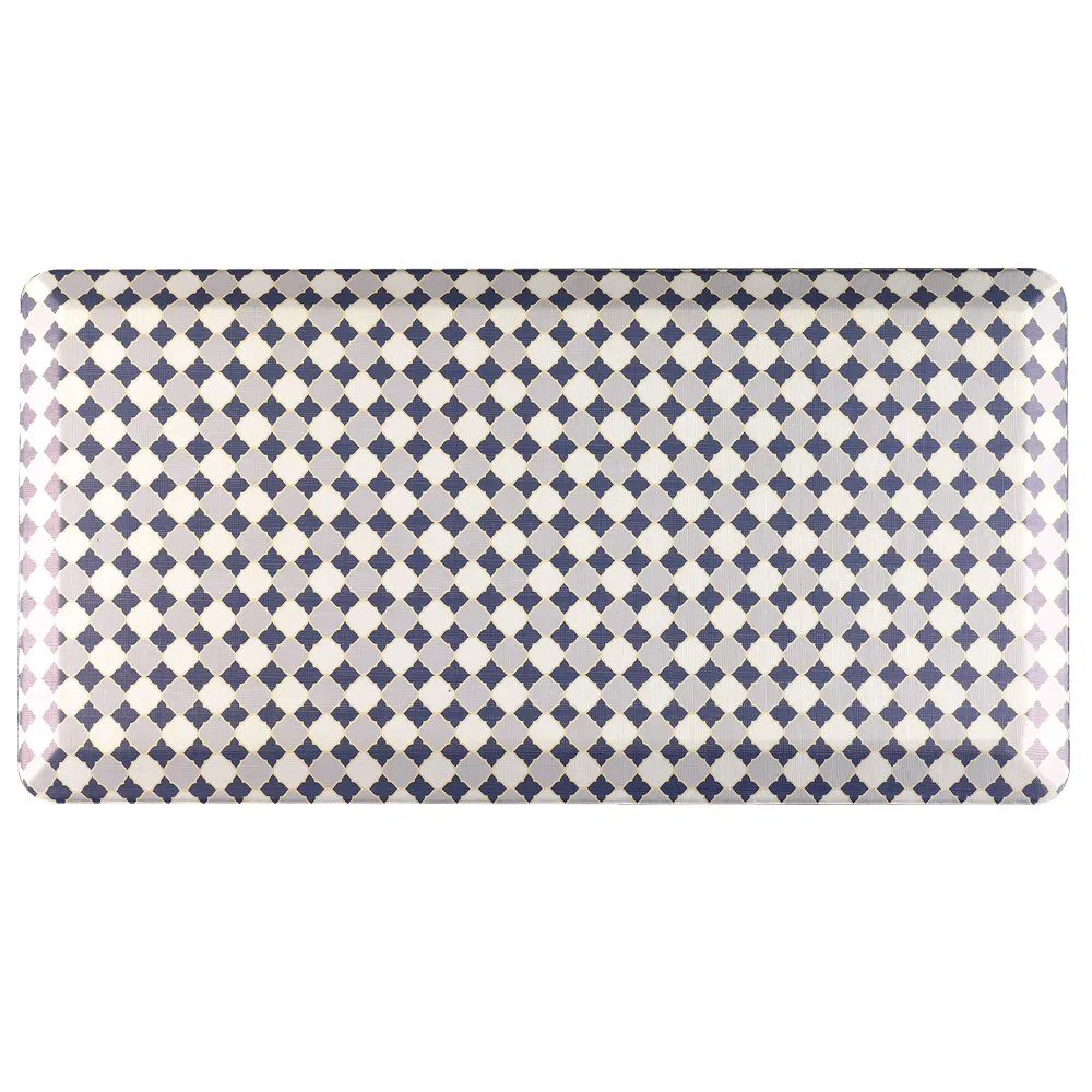 Factory Custom-Made PU Polyurethane Printing Fabric Ergonomic Comfort Rug Anti Fatigue Kitchen Standing Mat
