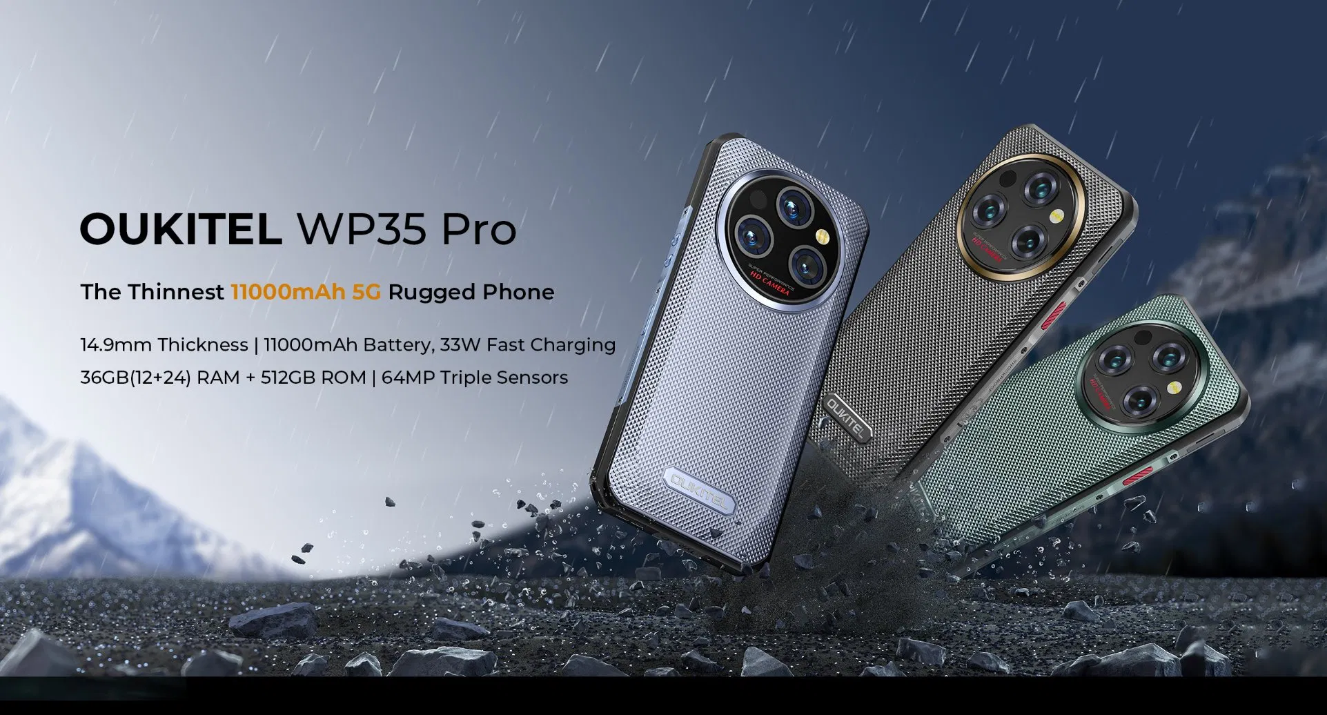Защищённый смартфон Oukitel WP35 PRO 12/512GB