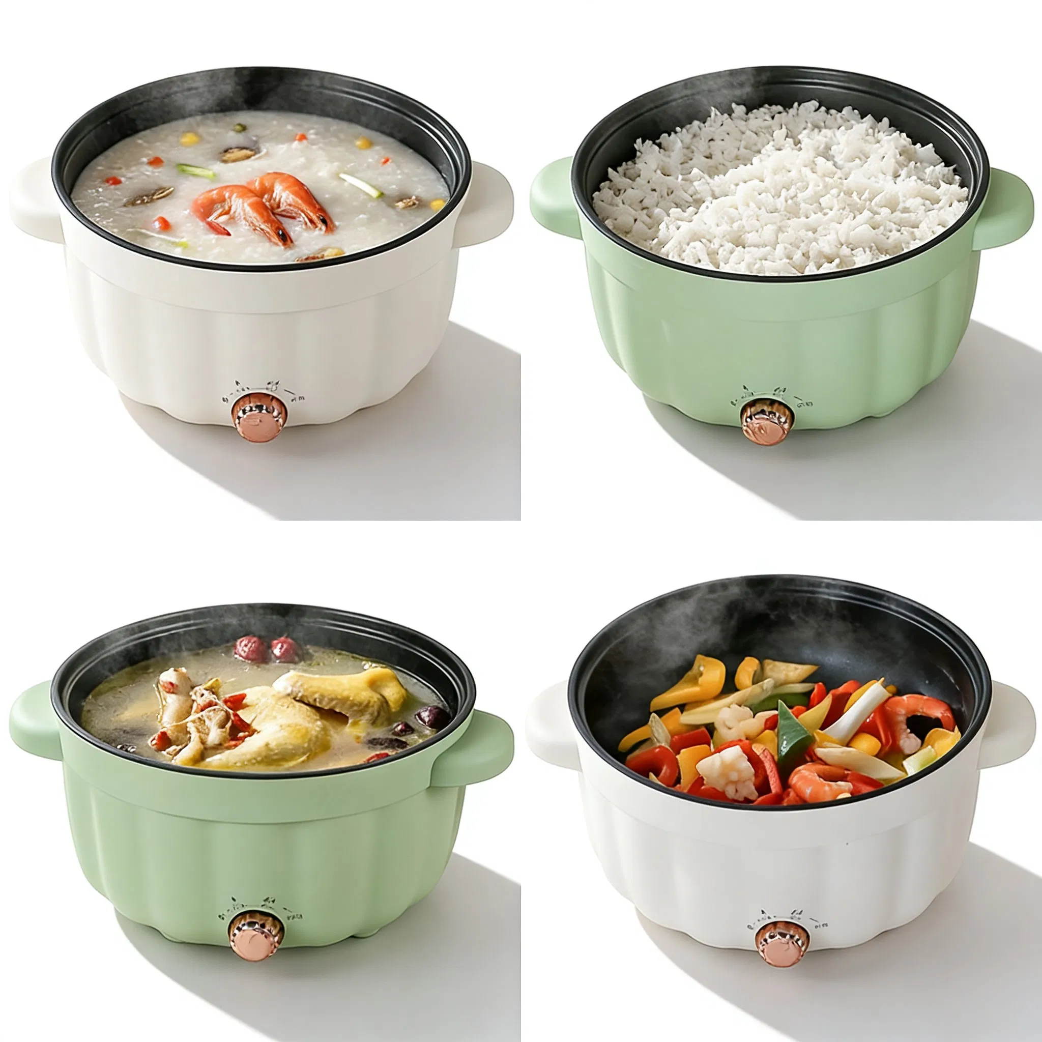 Energy-Efficient Electric Hot Pot Portable Electric Cooking Pot Electric Cooker with Fast Cooking for Home, Office, and Dorm Use