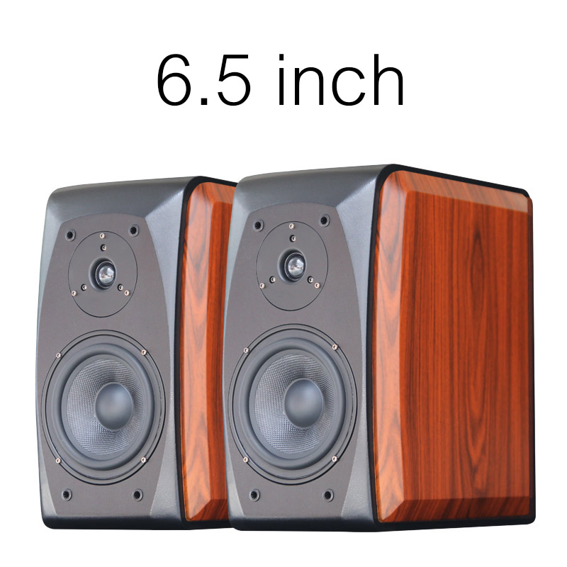 Passive Bookshelf Speaker 2 Way Home Theater Stereo Desktop 6.5-Inch