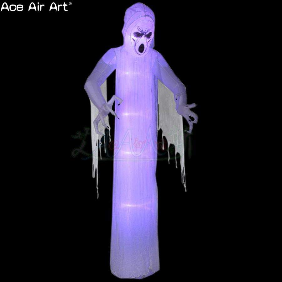 Inflatable Halloween Ghost Decoration with LED Light Halloween Activities Decoration