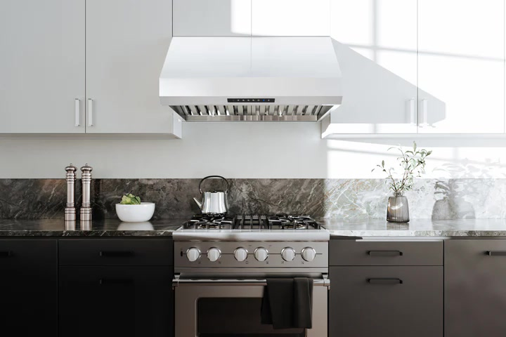 Kf01b 600mm Black Inox Kitchen Cooker Hood Pull-out