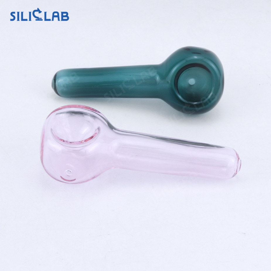 China Wholesale Handmade Straight Crystal Glass Tobacco Smoking Pipe