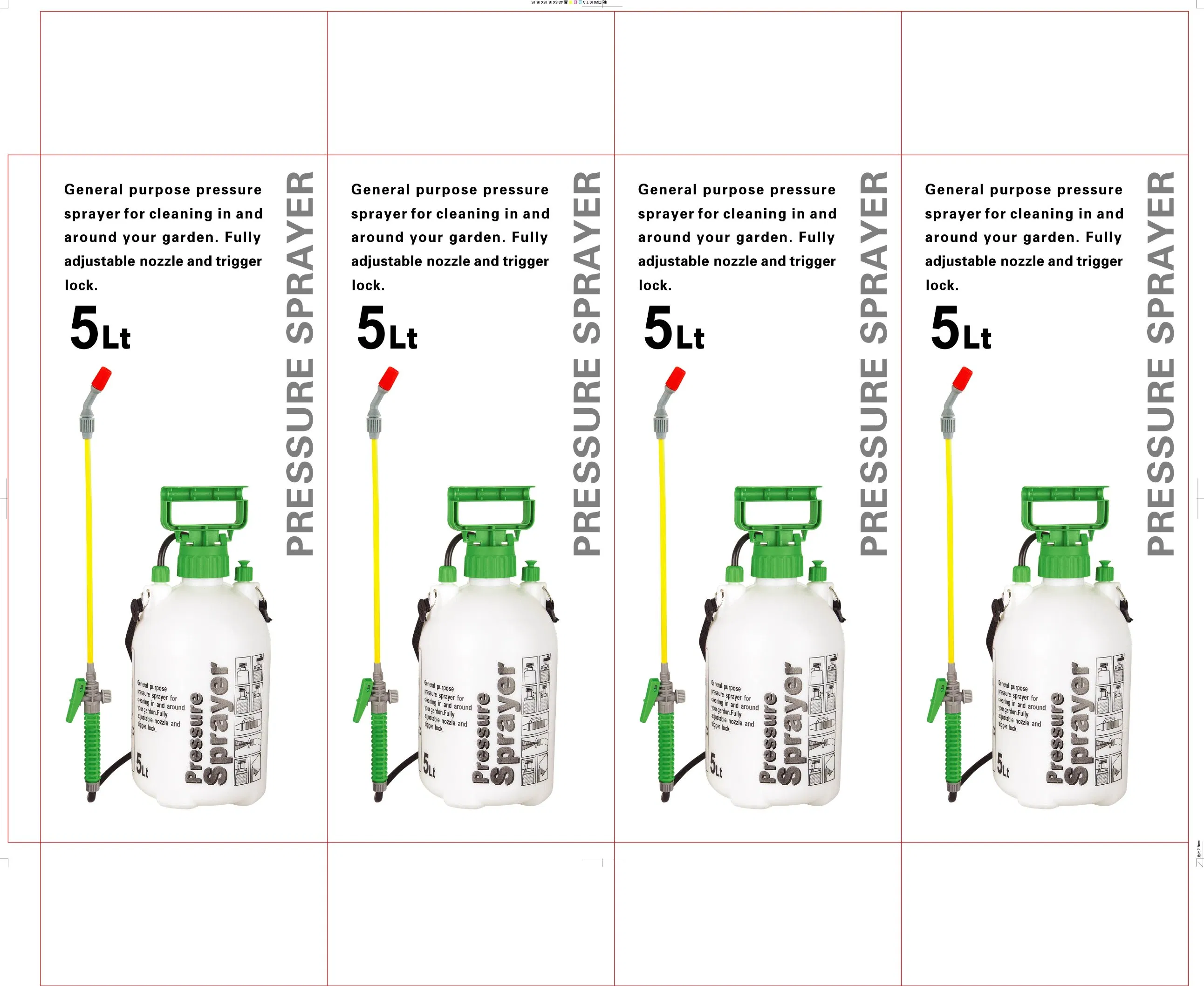 5L, 8L, 10L Chemical Resistant Disinfection Sterilization Garden Pressure Sprayer (HT-5J)