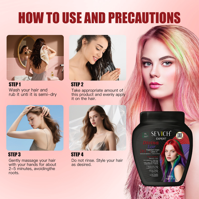 Sevich Leave in Hair Conditioner Custom Salon Professional Keratin Deep Conditioner Hair Repair Sulfate Free Hair Mask Cream