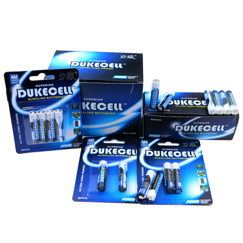 1.5V 140mins AAA Am4 Lr03 ultra Alkaline Batteries Dry Cell Battery Heavy Duty High Power for electronic equipment