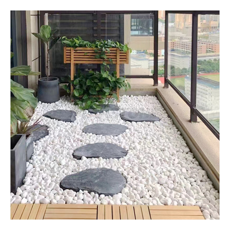 Starstone Premium White Outdoor Cobble Stones for Elegant Landscaping