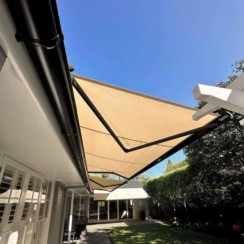Electric Full Box Retractable Awning Outdoor Electric Sunshade