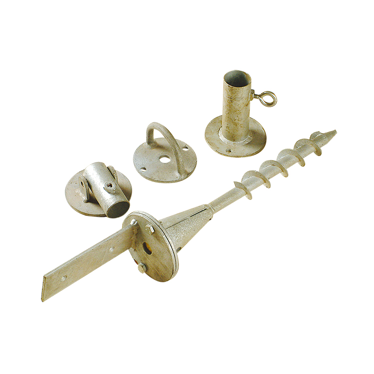 Анкер наземный HDG с круглой пластиной