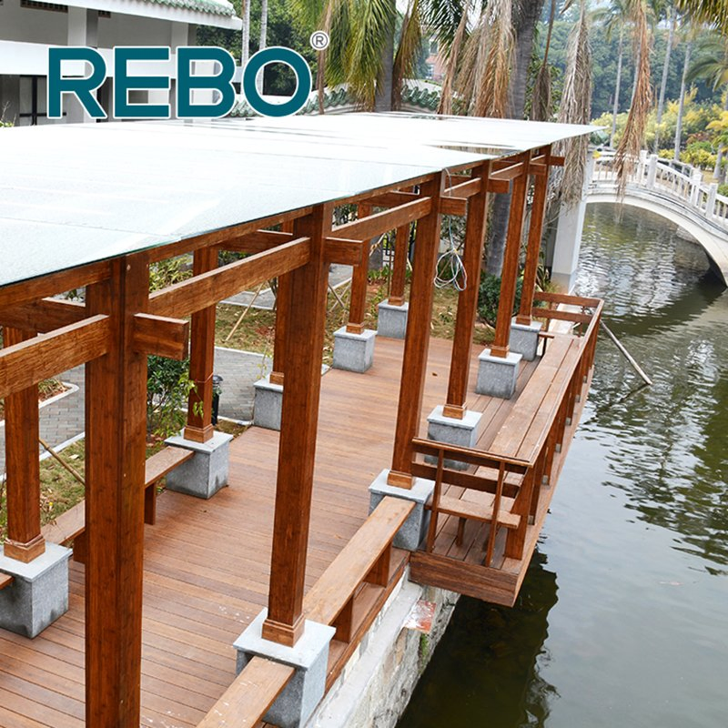 Waterproof Bamboo Engineered Decking Floor Price Outdoor