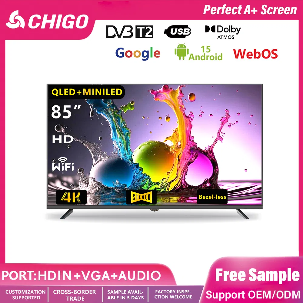 2025 New 43 Inch 3D LED TV by Chigo with Bright Colors