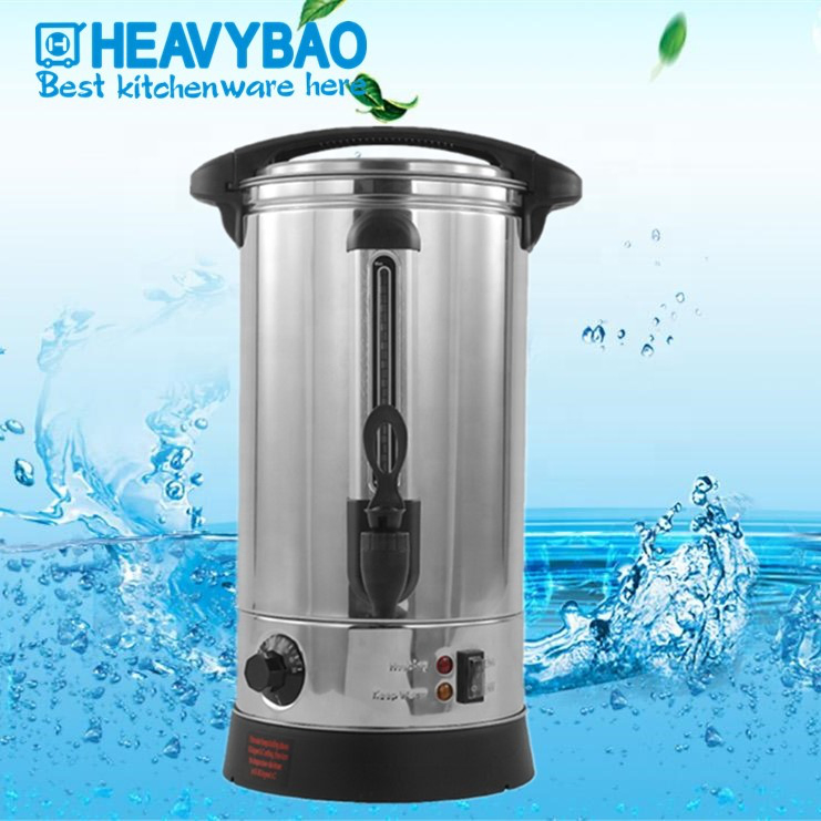 Heavybao Hotel Appliance Stainless Steel Warmer Water Boiler Warming Wine Urn with Heating Element for Home Buffet